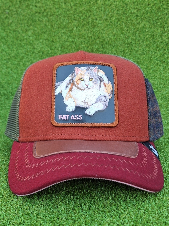 Goorin Bros Other - Goorin Bros Farm Trucker Snapback Hat Cap Fat Ass Kitty Cat Freshman Fifteen
